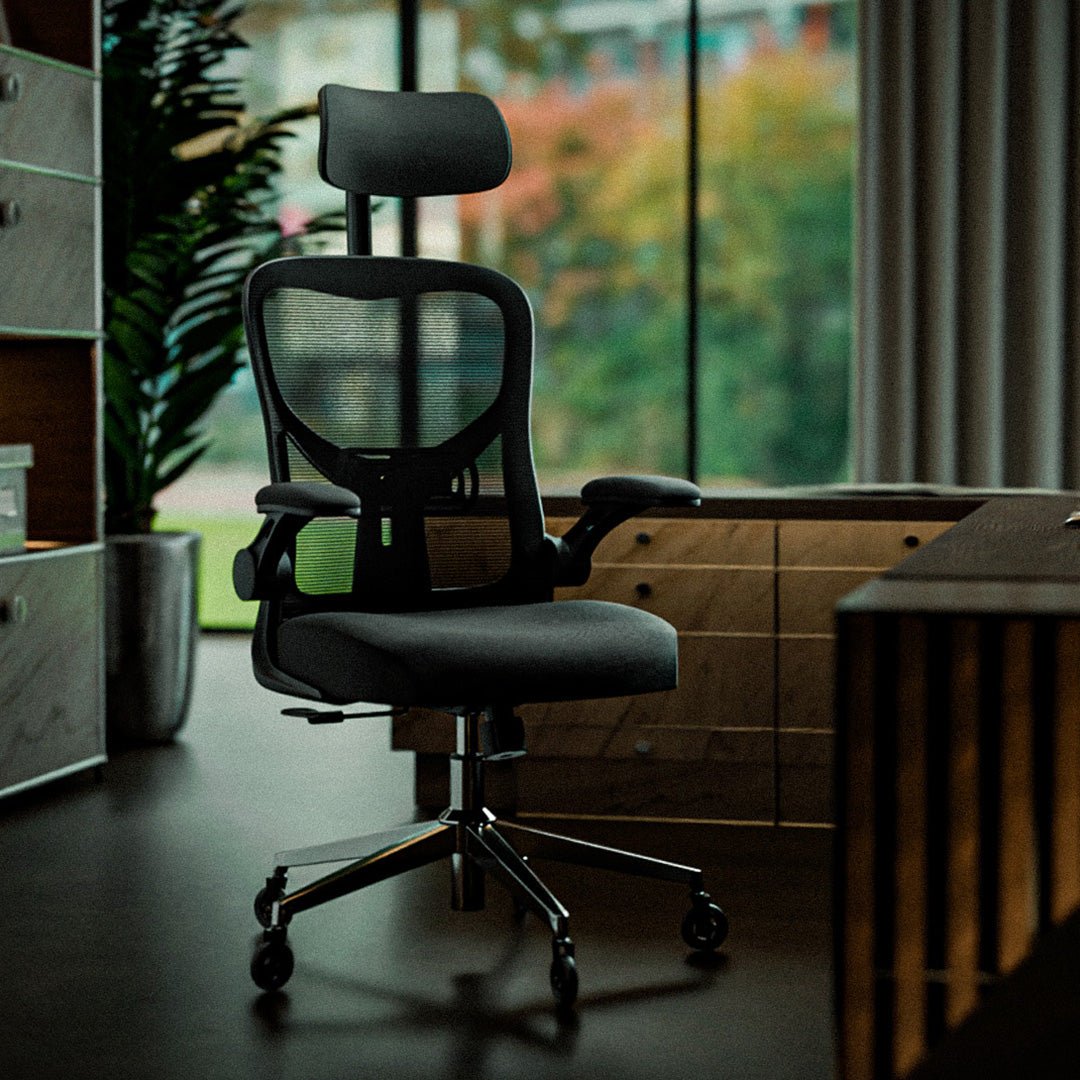 CLOUVOU SmartSeat – Ergonomischer Bürostuhl "Dein verlässlicher Begleiter im Arbeitsalltag" - Clouvou #farbe_schwarz