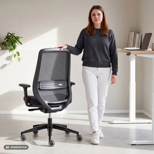 BALANCE – Ergonomischer Bürostuhl - Clouvou Schwarz