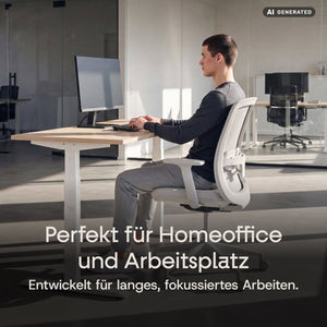 CALM – Ergonomischer Bürostuhl - Clouvou Schwarz