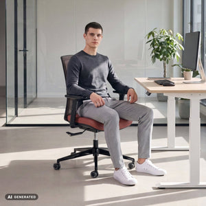CALM – Ergonomischer Bürostuhl - Clouvou Schwarz