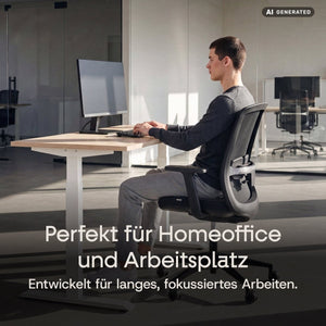 CALM – Ergonomischer Bürostuhl - Clouvou Schwarz