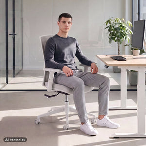 CALM – Ergonomischer Bürostuhl - Clouvou Schwarz