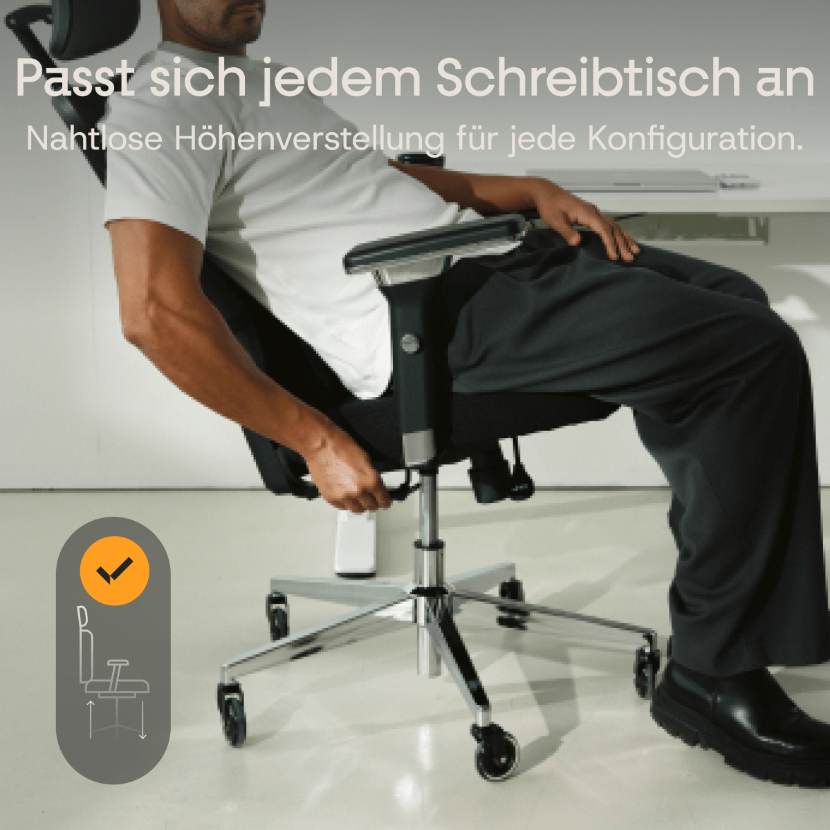 CLOUVOU CleverSeat - Ergonomischer Testsieger Bürostuhl - Clouvou Grau