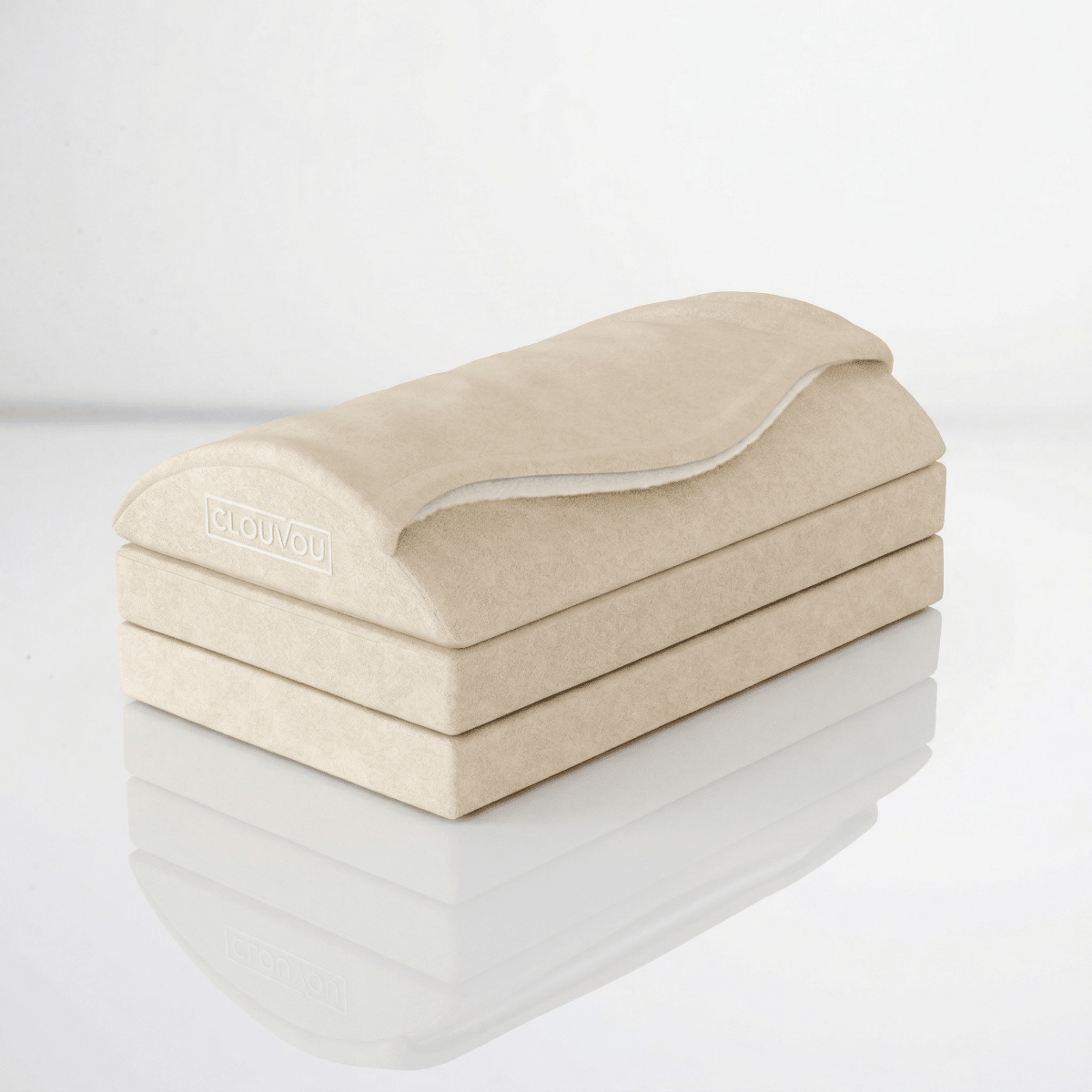 Clouvou MasterRest – Repose-pieds ergonomique | 3 niveaux de hauteur & poche chauffante
