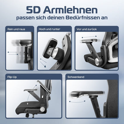 CLOUVOU PowerSeat - Ergonomischer Bürostuhl „ Extra breit gebaut und weich wie auf einer Matratze“ - Clouvou 