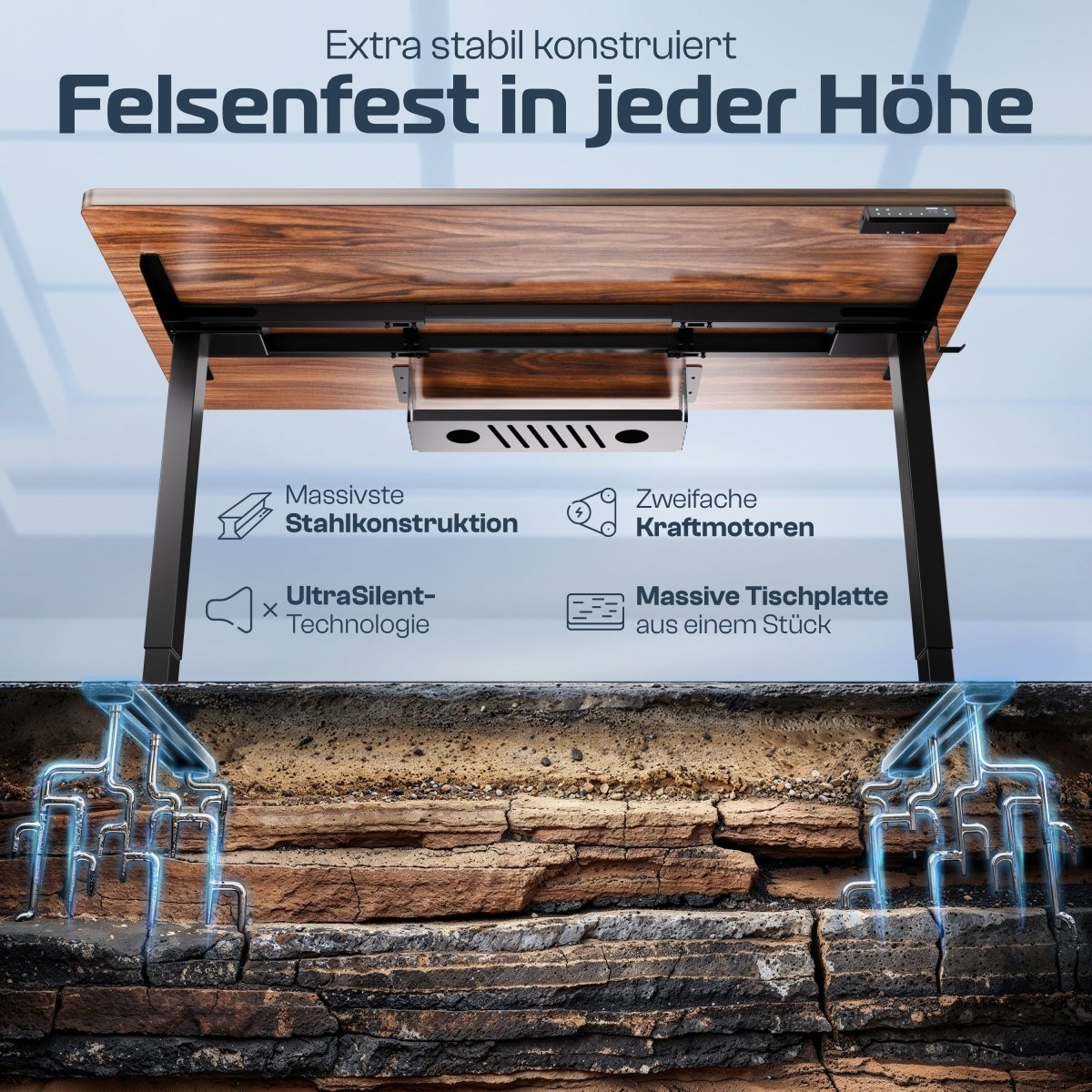 CLOUVOU ProBundle (Sitz - Stehtisch ProDesk & ProSeat) - Clouvou 160 x 80cm