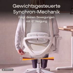 VOLUME – Ergonomischer Bürostuhl - Clouvou Schwarz