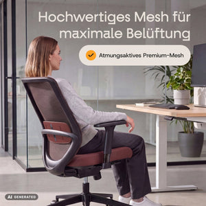 VOLUME – Ergonomischer Bürostuhl - Clouvou Schwarz