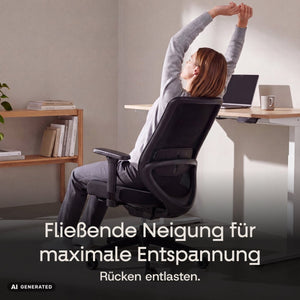 VOLUME – Ergonomischer Bürostuhl - Clouvou Schwarz