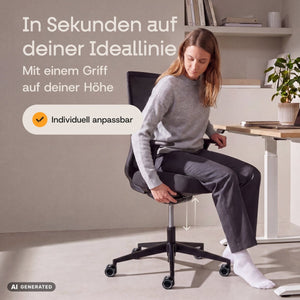 VOLUME – Ergonomischer Bürostuhl - Clouvou Schwarz