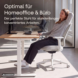 VOLUME – Ergonomischer Bürostuhl - Clouvou Schwarz